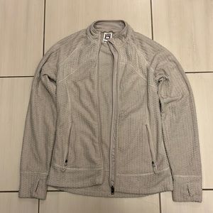 Avalanche zip up sweater with thumb holes
